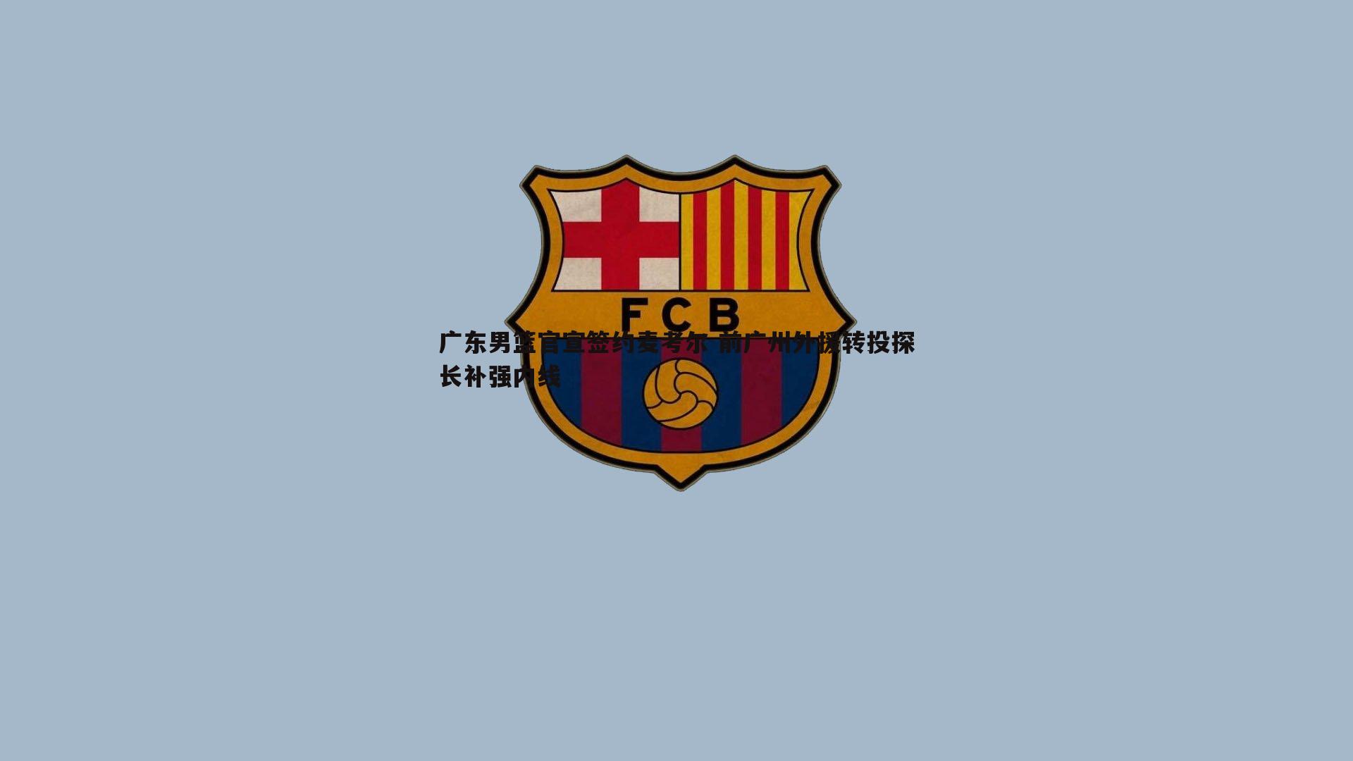 龙8国际-广东男篮官宣签约麦考尔 前广州外援转投探长补强内线